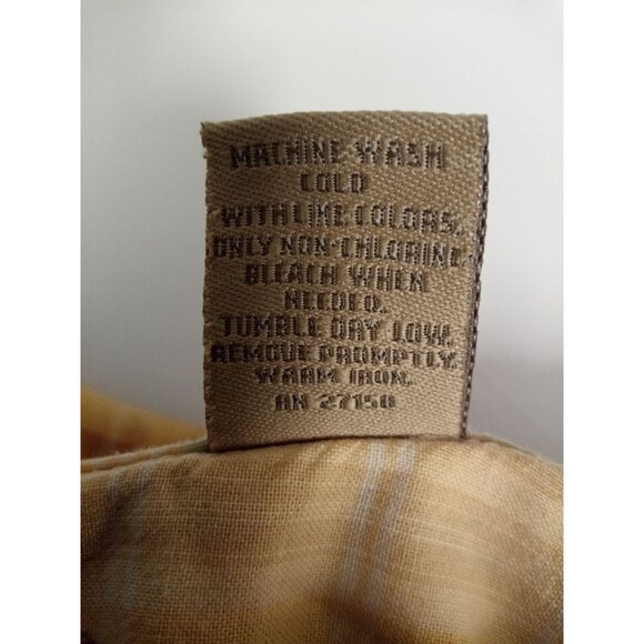 Covington Field and Stream Yellow Red Button Down Collared Shirts Size M - Picture 10 of 15